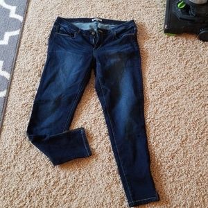 Down East zipper ankle skinny jeans